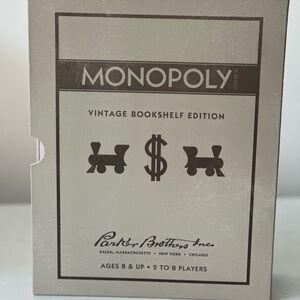 NWT Monopoly Vintage Bookshelf Edition Monopoly Board Game
